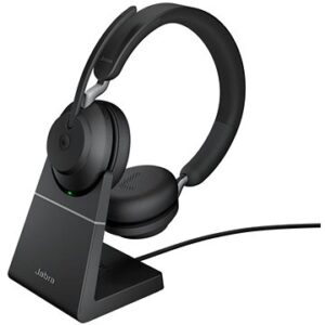 Bezdrátová sluchátka Jabra Evolve2 65 MS Stereo USB-A Stand Black