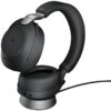 Bezdrátová sluchátka Jabra Evolve2 85 MS Stereo USB-C Stand Black