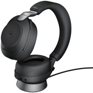 Bezdrátová sluchátka Jabra Evolve2 85 MS Stereo USB-C Stand Black