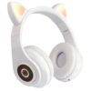 Bezdrátová sluchátka KIK KX5547 Bezdrátová sluchátka Cat Bluetooth 5.0 bílé