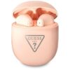 Bezdrátová sluchátka Guess True Wireless Triangle Logo BT5.0 4H Stereo Earphones Matt Pink